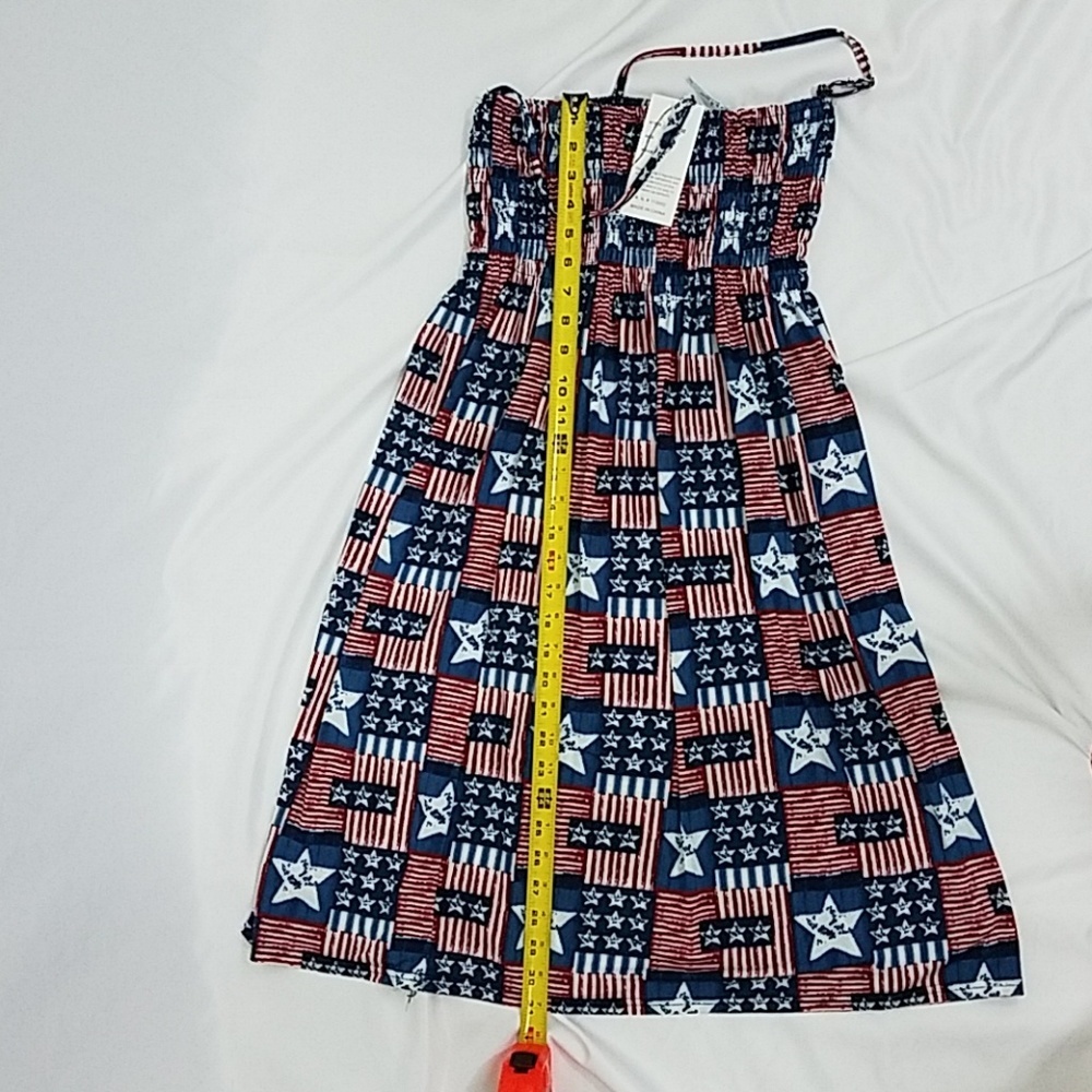 Isla Bonita Star Spangled Cover-up Dress OSFM New - Picture 4 of 8